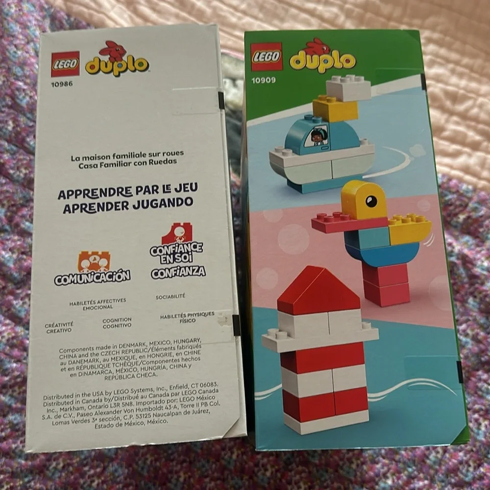New Duplo Lego Kits Toddler Toys Family House on Wheels Heart Box Loose Bricks - Picture 6 of 9
